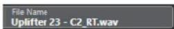 STEINBERG Cubase Elements 12 - Nom du fichier - 1