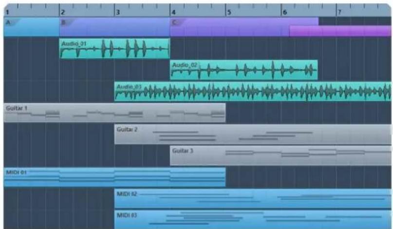 STEINBERG Cubase Elements 12 - Affichage des événements - 1