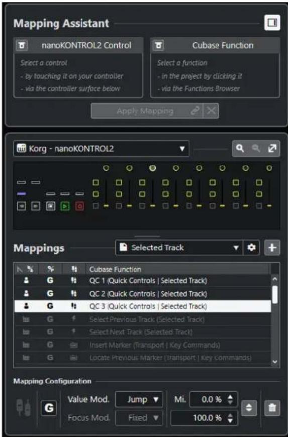 STEINBERG Cubase Elements 12 - Assistant d'assignation MIDI Remote - 1
