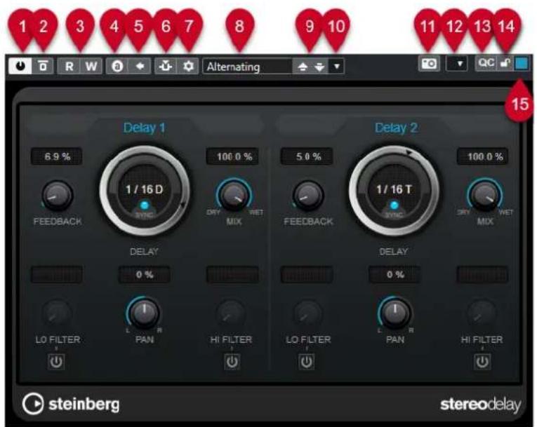 STEINBERG Cubase Elements 12 - Interfaces des effets - 1
