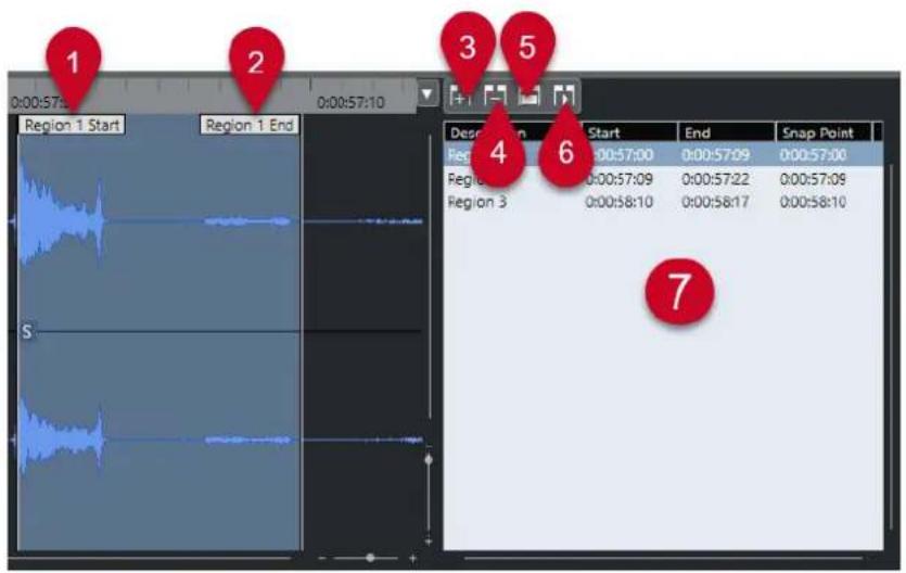 STEINBERG Cubase Elements 12 - Liste de régions - 1