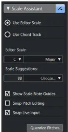 STEINBERG Cubase Elements 12 - Assistant Gamme dans l'Éditeur clavier - 1