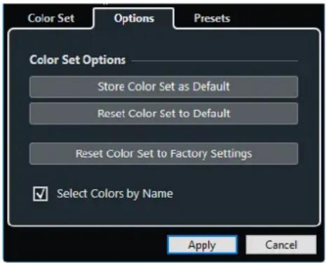 STEINBERG Cubase Elements 12 - Onglet Options - 1