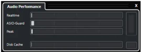 STEINBERG Cubase Elements 12 - Fenêtre Performance audio - 1
