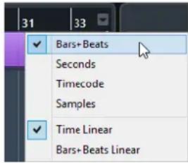 STEINBERG Cubase Elements 12 - Modes de la règle - 1