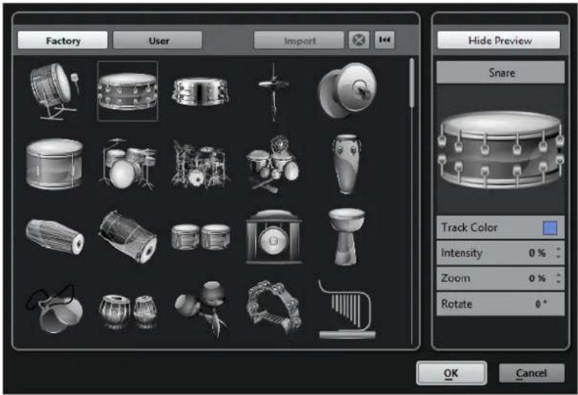 STEINBERG Cubase Elements 12 - Explorateur des images de piste - 1