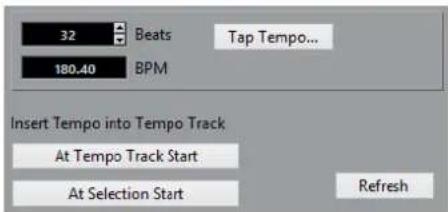 STEINBERG Cubase Elements 12 - Calculatrice de tempo - 1