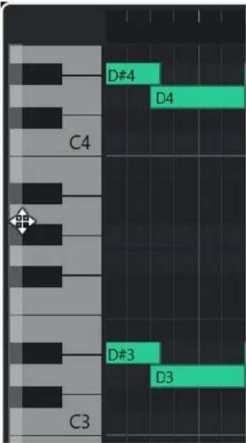 STEINBERG Cubase Elements 12 - Clavier de piano de l'Éditeur clavier - 1