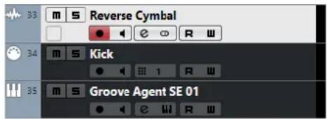 STEINBERG Cubase Elements 12 - Liste des pistes - 1