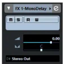 STEINBERG Cubase Elements 12 - Inspecteur des pistes de voie FX - 1