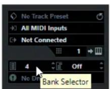 STEINBERG Cubase Elements 12 - Messages Bank Select - 1