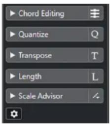 STEINBERG Cubase Elements 12 - Inspecteur de l'Éditeur clavier - 1