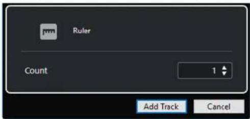 STEINBERG Cubase Elements 12 - Boîte de dialogue Ajouter une piste - Règle - 2