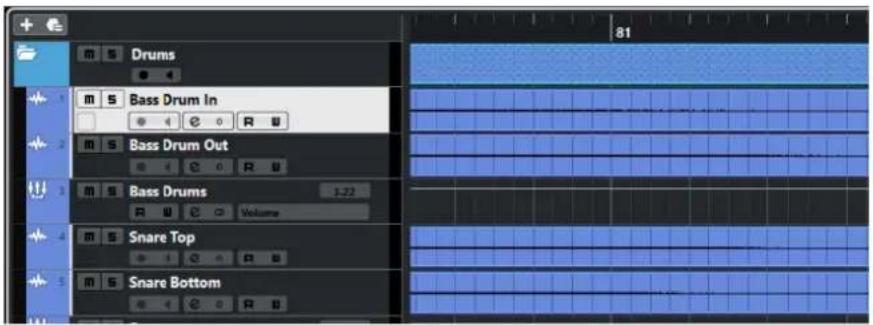 STEINBERG Cubase Elements 12 - Zone de projet - 1