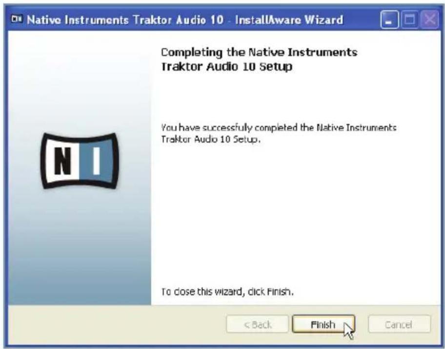 NATIVE INSTRUMENTS Traktor Audio 10 - Installer TRAKTOR AUDIO 10 sur Windows XP/Vista - 4