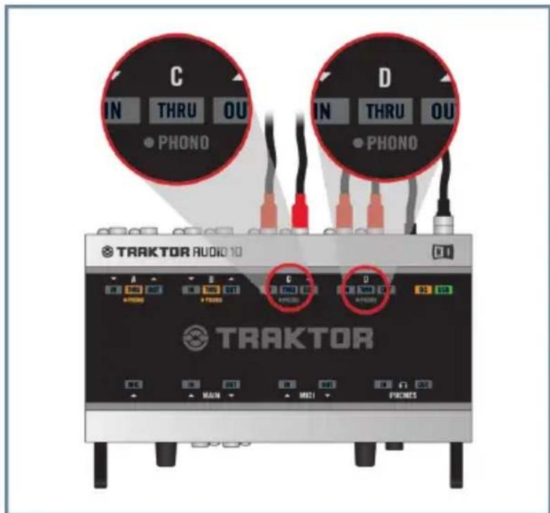 NATIVE INSTRUMENTS Traktor Audio 10 - Connecter des platines CD pour mixer avec des CD de Timecode - 7