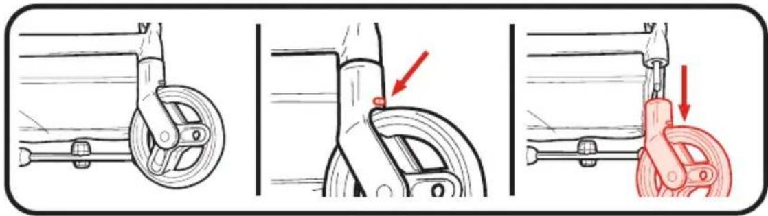 GRACO Modes SE - - Front wheel • roulette avant • rueda delantera - 1