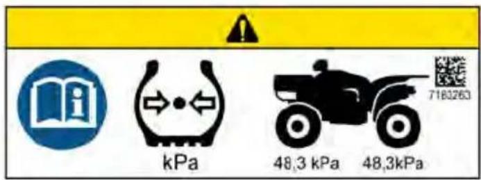 POLARIS Sportsman 570 EPS Agri Pro (2023) - Avertissement - 1