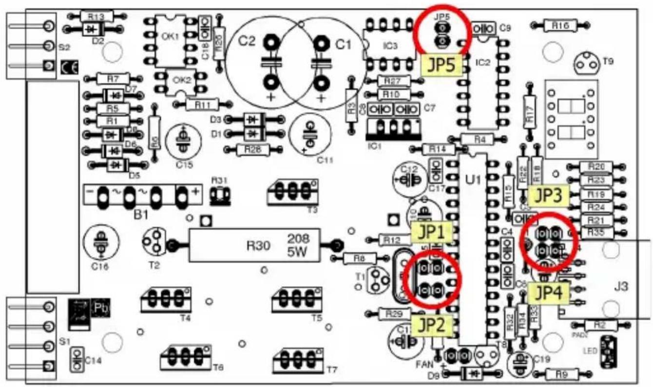 Tams Elektronik Booster B4 - Paramétrer le B-4 par cavaliers - 1