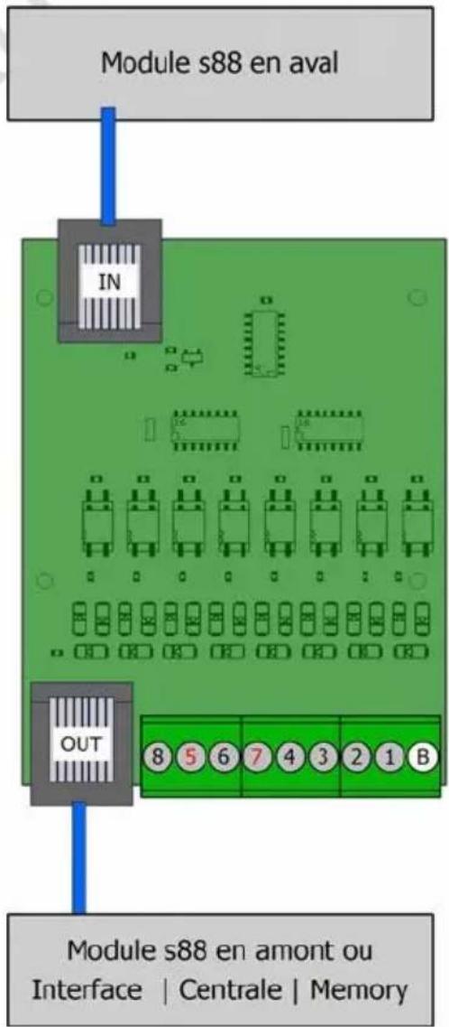 Tams Elektronik S885 - Connexion des appareils numériques et des décodeurs de rétro signalisation - 1