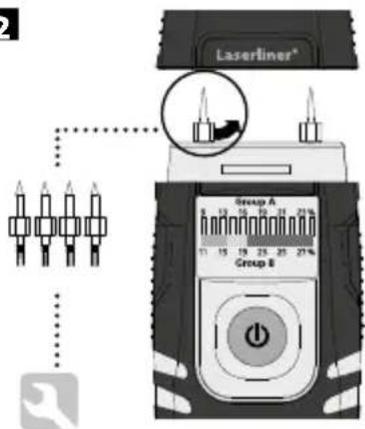 Laserliner WoodTester Compact - Indicações sobre o processo de medição: - 3