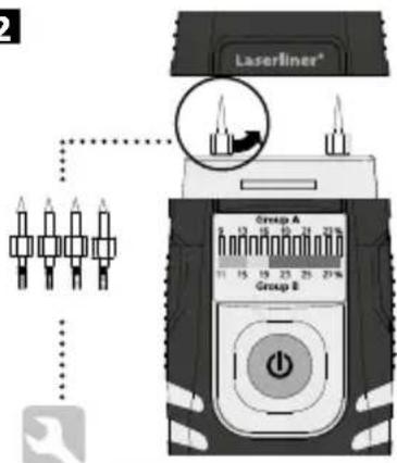 Laserliner WoodTester Compact - Henvisninger til måleforgangen: - 3