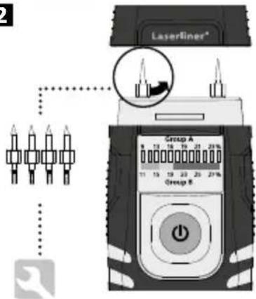 Laserliner WoodTester Compact - Указания за процедурата на измерване: - 3