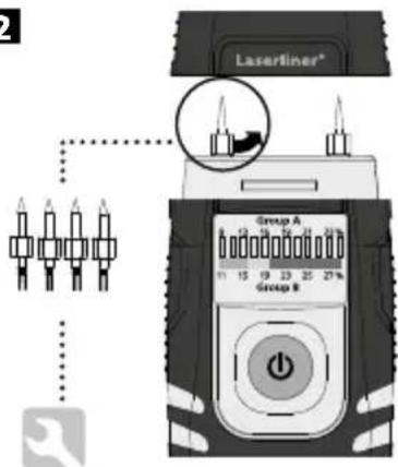 Laserliner WoodTester Compact - Napotki za merjenje: - 2
