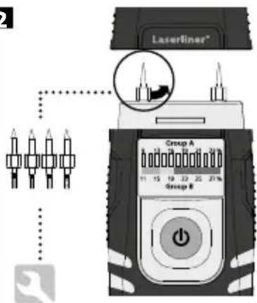 Laserliner WoodTester Compact - Pokyny k postupu měření: - 2