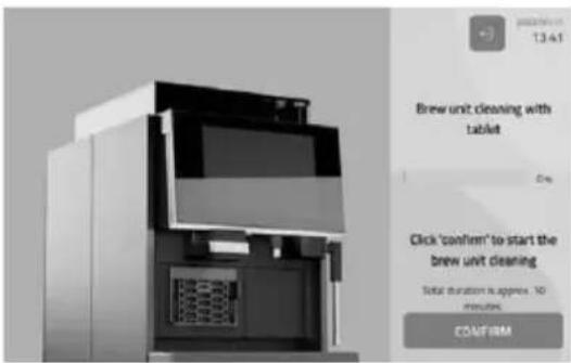 BARTSCHER KV2 Premium - Nettoyage du percolateur après l'affichage du message de rappel - 3