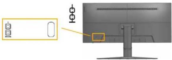 LENOVO G32qc10 - Fente de verrouillage du câble - 1