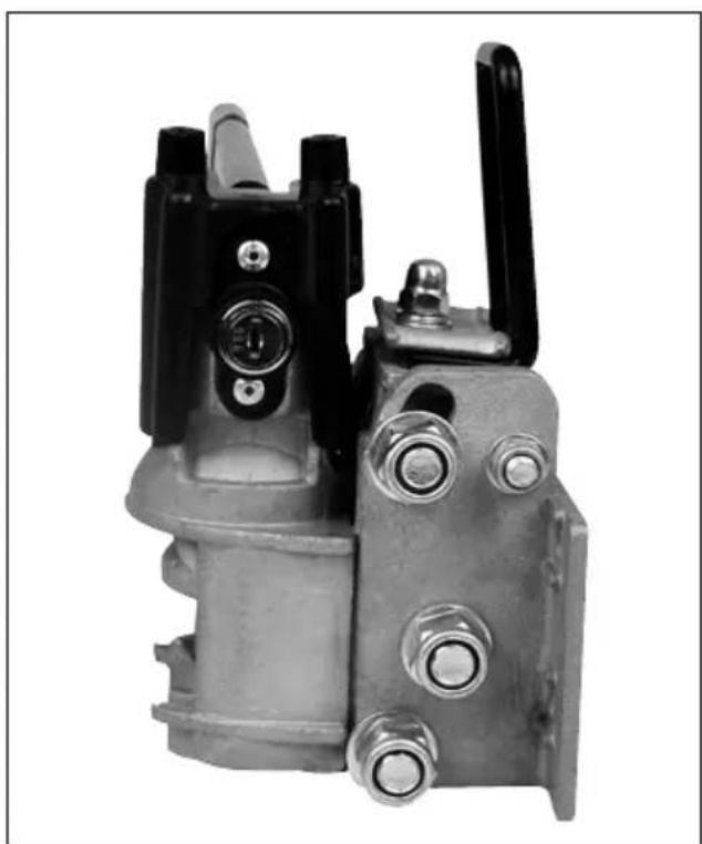 Berger & Schröter 20234 - Model: Rear carrier for tow couplings, with quick release lever coupler, hinged, (item no. 20215) - 2