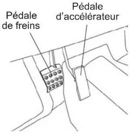 Pédale de freins Pédale d'accélérateur