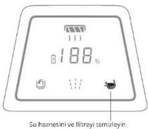 188% Su haznesini ve filtreyi temizleyin