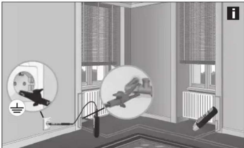 Laserliner CableTracer Pro - 7B-4 Søgning efter varme- og vandrør - 2