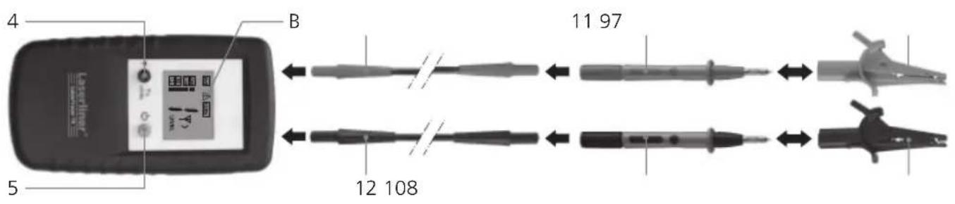 Laserliner CableTracer Pro - Innsetting av batteriet - 3