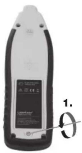 Laserliner CableTracer Pro - Patarei sisestamine - 1