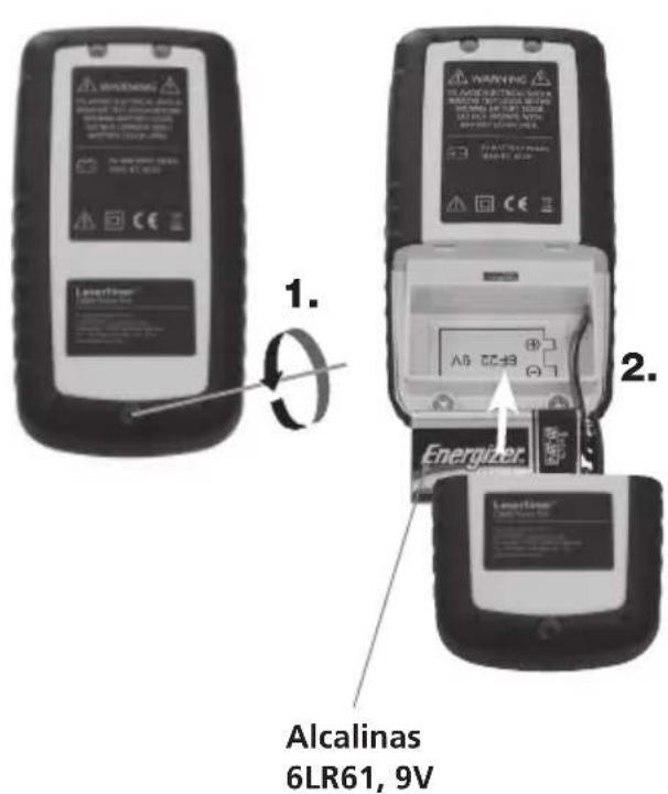 Laserliner CableTracer Pro - Inserir a pilha - 2