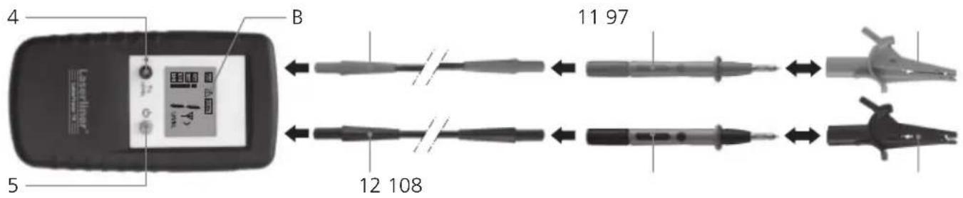 Laserliner CableTracer Pro - Sender TX: Einrichten - 1