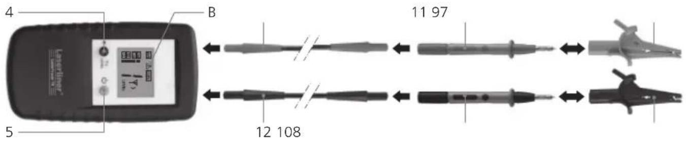Laserliner CableTracer Pro - Émetteur TX : réglage - 1