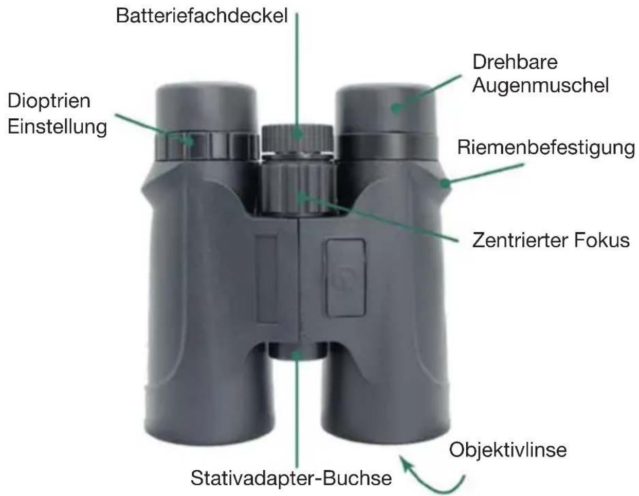 Berger & Schröter 32188 - Fernglas 8x42 mit Laserentfernungsmesser bis 1200 m, Art.-Nr. 32188 - 2