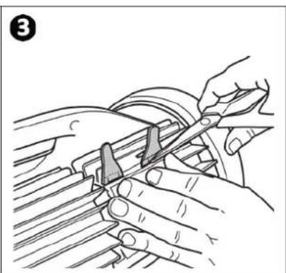 GRE Vortex - Positionner les nouvelles brosses - 3
