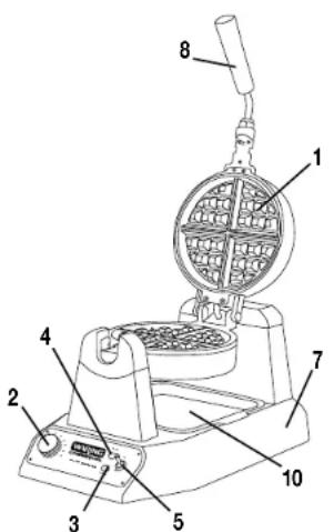 Waring Commercial WWD200 - Réglage de température - 1