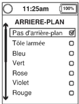 11:25am ARRIERE-PLAN Pas d'arrière-plan Tôle larmée Bleu Vert Rose Violet Rouge