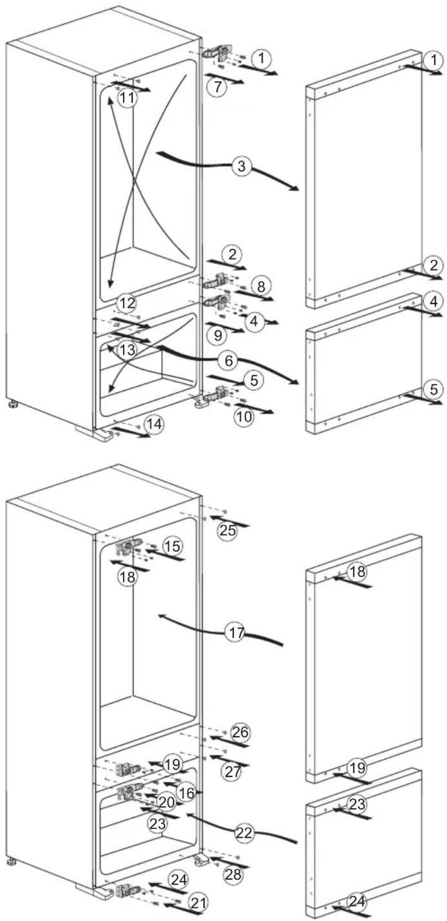 Küppersbusch FKGF8860.0i - Inversión de las puertas - 1