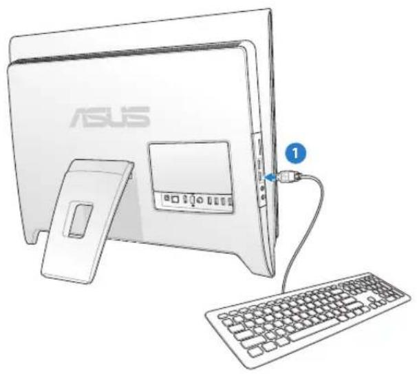 ASUS ET2400IGKS - 連接有線鍵盤與滑鼠 - 1