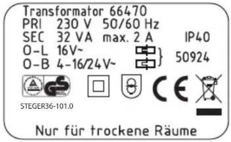 Märklin 66471 - Sicherheitshinweise zum Betrieb von Märklin Transformatoren - 1