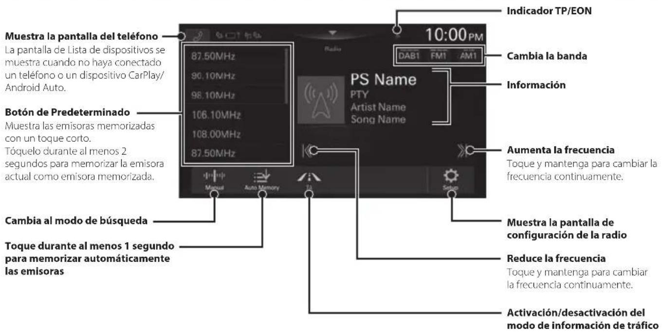 ALPINE iLXF905S907 - Funcionamiento de Radio/RDS - 1