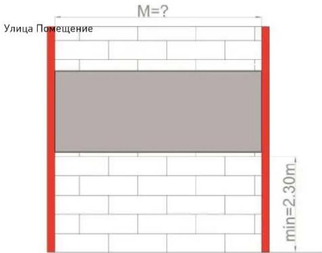 M=? Улица Помещение _min=2.30m_