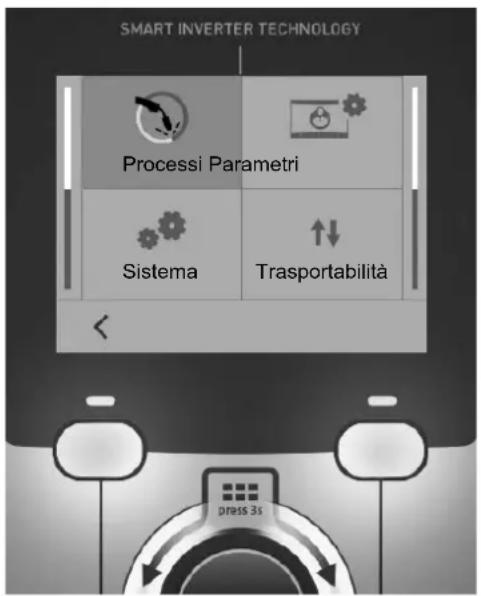 GYS Kronos 400T W - Menù generale - 1
